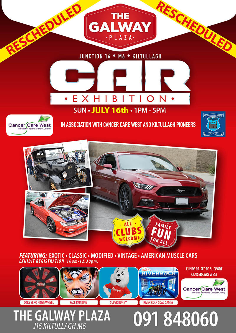 Galway Paza Super Car Show Graphic