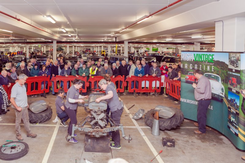 The Ladies proved anything the men could do they could do better on the tractor build which was well attended.