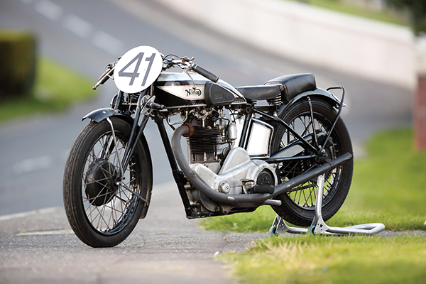 Norton racing bike belonging to John Mercer from Dromore. Picture: Cliff Donaldson